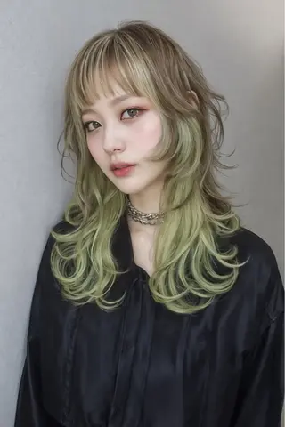 ミディアム Telasu所属・gata gataのヘアスタイル