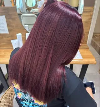 セミロング カラー 豊中美容室COCOLUANA所属・CHISATO /暖色カラー❤️のヘアスタイル