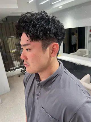 パーマ メンズ 🍐シャドウパーマ メンズ特化/守岡🍐のヘアスタイル