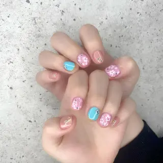 ショート カラー パーマ ヘアアレンジ メンズ キッズ ネイル マツエク・マツパ アイブロウ Salon Ｋのネイルデザイン