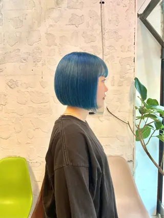 ミディアム カラー GO TODAY SHAiRE SALON 原宿本店所属・ボブ/レイヤー/ ハッシュカット/河内のヘアスタイル