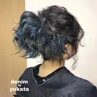 ショート ヘアアレンジ 【淡色color/ nail】maikoのネイルデザイン