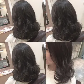 セミロング カラー hair salon Ranun髪質改善のヘアスタイル