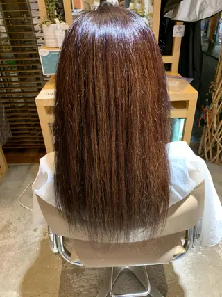 セミロング カラー SORA広尾所属・いだ ひかるのヘアスタイル