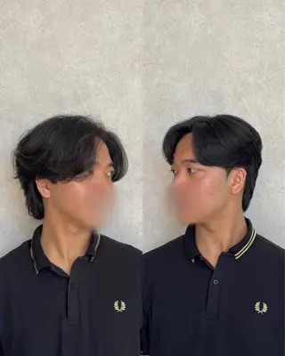 ショート パーマ メンズ 韓国メンズヘア/ ダウンパーマ/歩夢のヘアスタイル