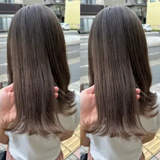 セミロング 髪質改善&ヘアケア 永山若奈のヘアスタイル