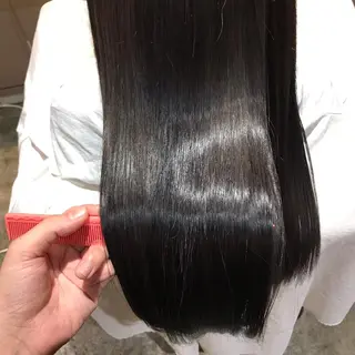 ロング カラー 髪質改善×矯正🫧 韓国ヘアasamiのヘアスタイル