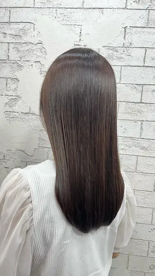 セミロング 艶髪ブリーチカラー 💗manaka💗のヘアスタイル