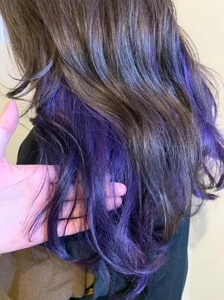 ロング カラー ヘアアレンジ 佐藤 実咲のヘアスタイル