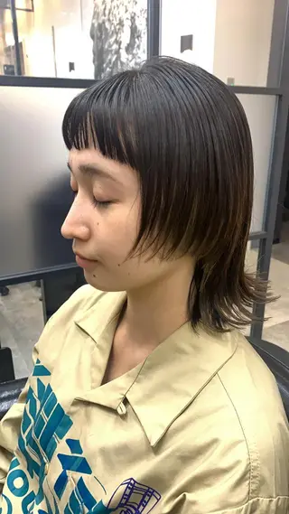 ミディアム カラー 韓国レイヤー✨ yasuko銀座のヘアスタイル