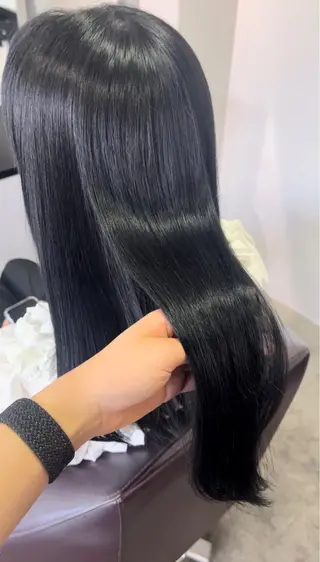 ロング カラー こまつ まりやのヘアスタイル