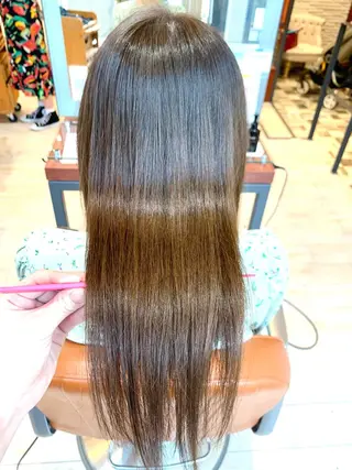 ミディアム カラー パーマ メンズ キッズ 酸熱トリートメント/ 髪質改善🌟玉井香奈のヘアスタイル