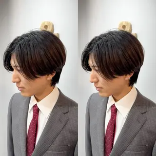 メンズ センターパート ／植田のヘアスタイル