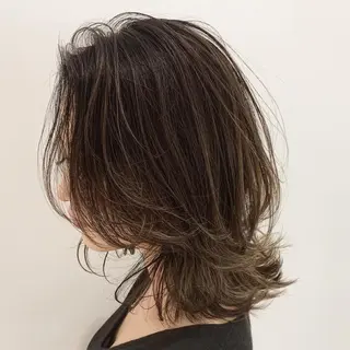 セミロング カラー ヘアアレンジ 指名支持率NO.1 スタイリストのヘアスタイル