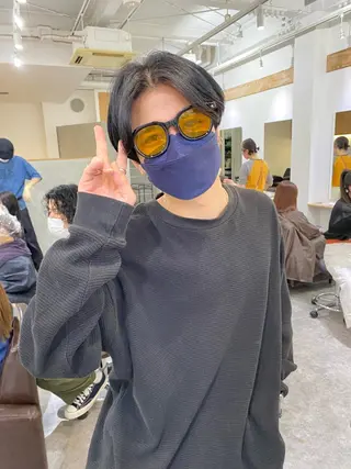 ショート メンズ 森貴裕/ベージュ/ パーマ/オリーブのヘアスタイル