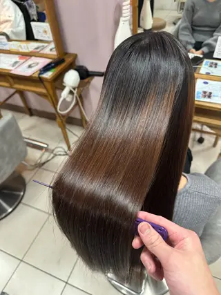 セミロング パーマ 中山 響希のヘアスタイル