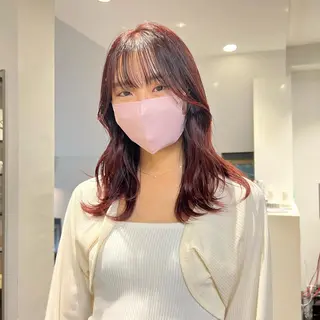 セミロング カラー 渋谷🎀透明感カラー レイヤー/mikuのヘアスタイル