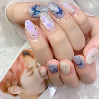 ネイル La neige* yuki 🥯🍑のネイルデザイン