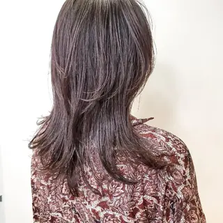 セミロング 韓国レイヤー　 suzuのヘアスタイル