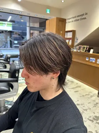 ミディアム メンズ メンズカット、パーマ 特化美容師🌀/高田のヘアスタイル