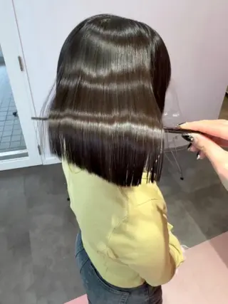 ショート 莉乃/縮毛矯正/髪質 改善/艶カラーのヘアスタイル