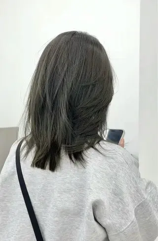 ミディアム カラー パーマ 髪質改善 SHEER. 大阪梅田【シアー】所属・村上｜髪質改善 プロデュースのヘアスタイル