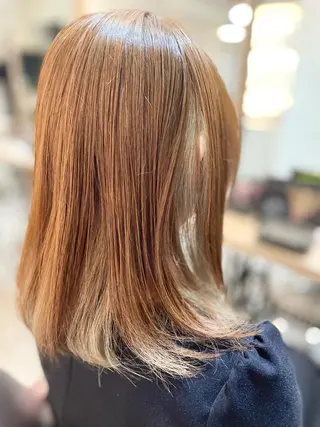 セミロング 柏/春日竜次 /髪質改善縮毛矯正のヘアスタイル