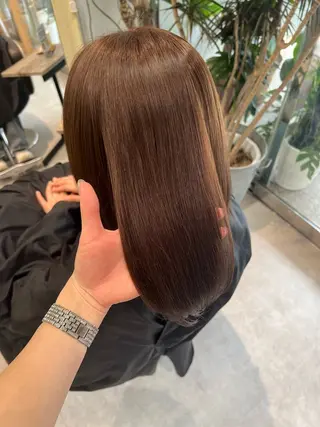 カラー 晶／艶髪カラー ／トリートメントのヘアスタイル