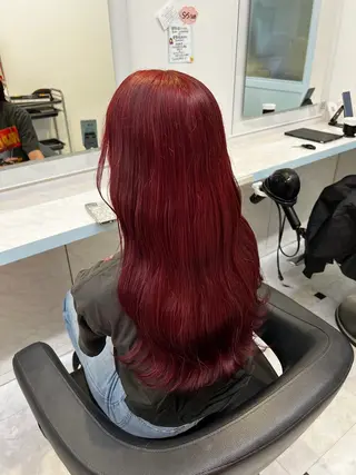 カラー 🍒♡艶髪暖色カラー saaya♡🍒のヘアスタイル