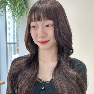 ロング 似合わせ前髪／ 小顔カット🎀そうのヘアスタイル