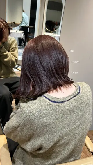 ミディアム カラー じゅわっと暖色カラー 🍊Moemiのヘアスタイル