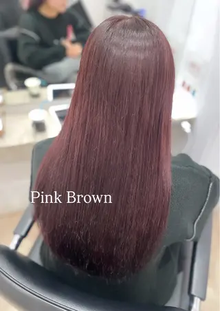 ロング 顔まわり🎀ピンク 💖ゆうなのヘアスタイル