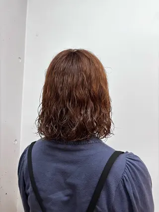 ミディアム カラー みぞぐち じゅりのヘアスタイル