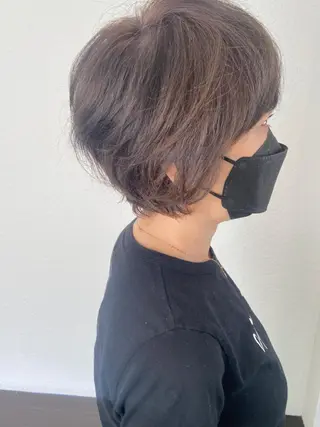 ショート カラー パーマ ヘアアレンジ メンズ キッズ ネイル マツエク・マツパ times salon名駅所属・久木原 ゆりのヘアスタイル