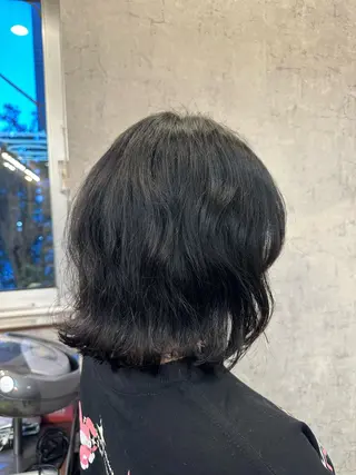 ミディアム 町田/透け感/透明感 Shibuのヘアスタイル