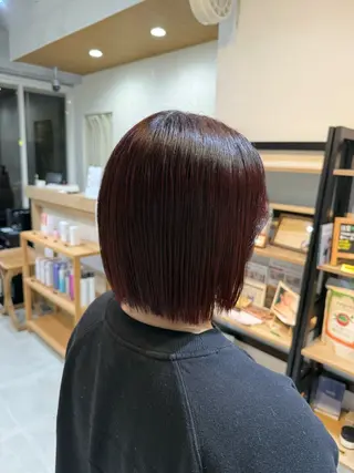 ミディアム カラー 島 歩那のヘアスタイル