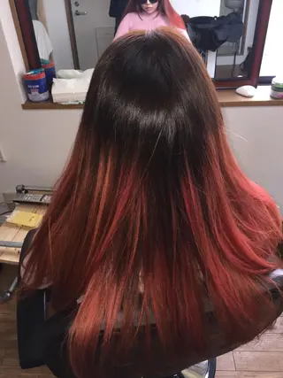 セミロング カラー じょん 。のヘアスタイル