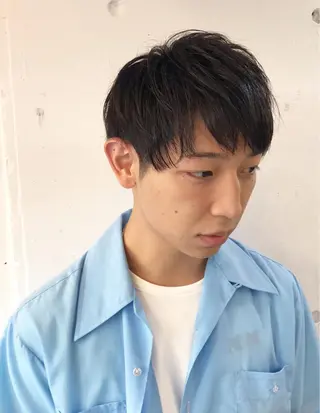 ショート メンズ 木村陸弥 似合わせ 透明感カラー🌿のヘアスタイル