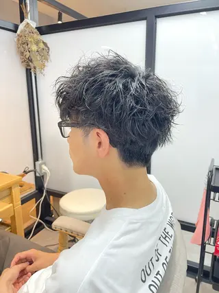 パーマ メンズ 富田 菜月のヘアスタイル