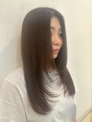 ロング カラー 透けるbrown カラー🎗♡yukaのヘアスタイル