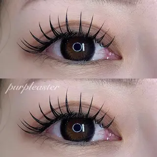 マツエク・マツパ purple aster名駅店所属・パープルアスター/ mako🐈‍⬛🤍のマツエク・マツパデザイン