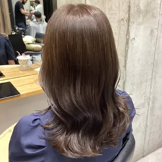 ミディアム カラー ヘアアレンジ/透明感 カラー/AKARIのヘアスタイル