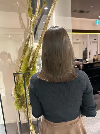 ミディアム カラー 巻ける縮毛矯正/艶 カラーchika🩵のヘアスタイル