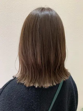 ミディアム カラー hub hair レイヤー/透明感のヘアスタイル