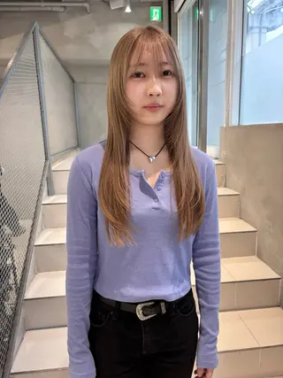 カラー 透明感カラー/set /hana🍀🪽‪のヘアスタイル