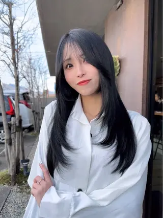 ロング カラー 韓国ヘア/レイヤー /大嶽佑馬のヘアスタイル