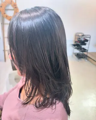 セミロング 竹内 えりこのヘアスタイル