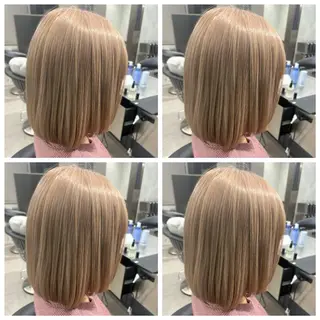 ミディアム カラー モテ髪透明感カラー 💙髙良恵美👑のヘアスタイル