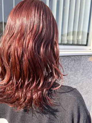 セミロング カラー TABOO.i 早野太郎のヘアスタイル