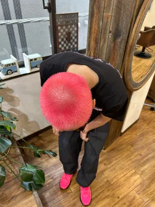 カラー メンズ 180° OneEightyDegrees 中目黒所属・Himari 【ハイトーンカラー】のヘアスタイル